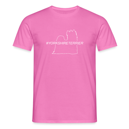 Yorkshire Terrier - Hashtag | Männer T-Shirt - Pink