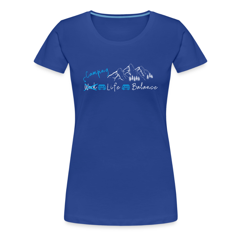 Women’s Premium T-Shirt - Camping Life Balance - Königsblau