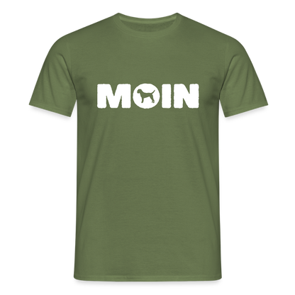 Border Terrier - Moin | Männer T-Shirt - Militärgrün