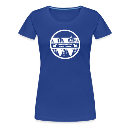 Women’s Premium T-Shirt - West Highland White Terrier - Monogramm - Königsblau