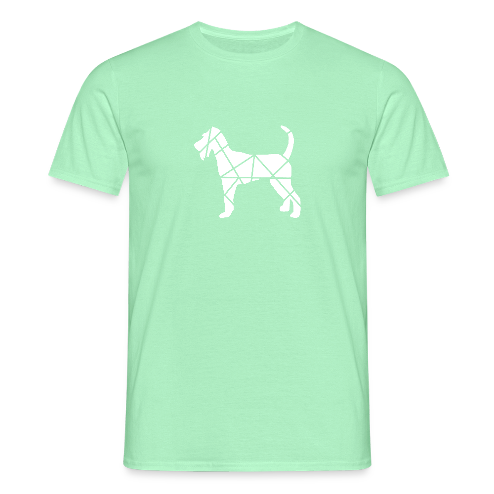 Irish Terrier geometrisch | Männer T-Shirt - Mintgrün