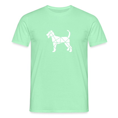Irish Terrier geometrisch | Männer T-Shirt - Mintgrün