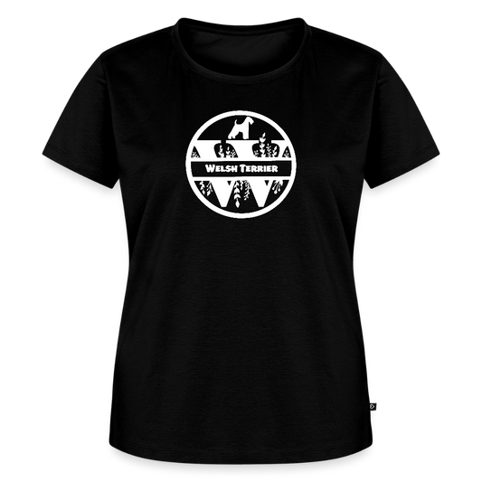 Women’s Premium T-Shirt - Welsh Terrier - Monogramm - Schwarz