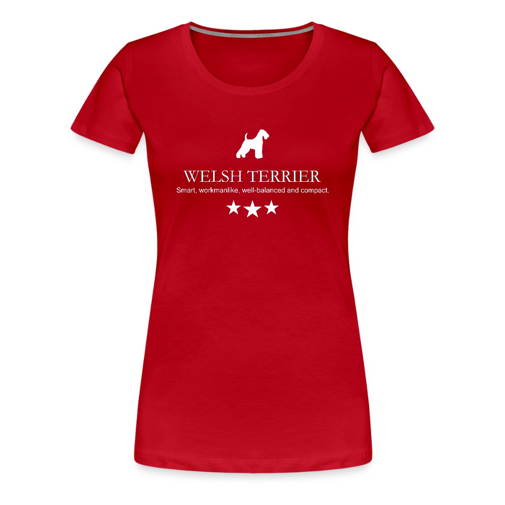 Women’s Premium T-Shirt - Welsh Terrier - Smart, workmanlike, well-balanced and compact... - Rot