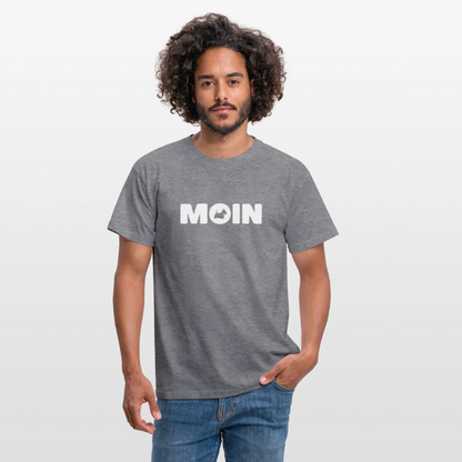 Scottish Terrier - Moin | Männer T-Shirt - Graphit meliert