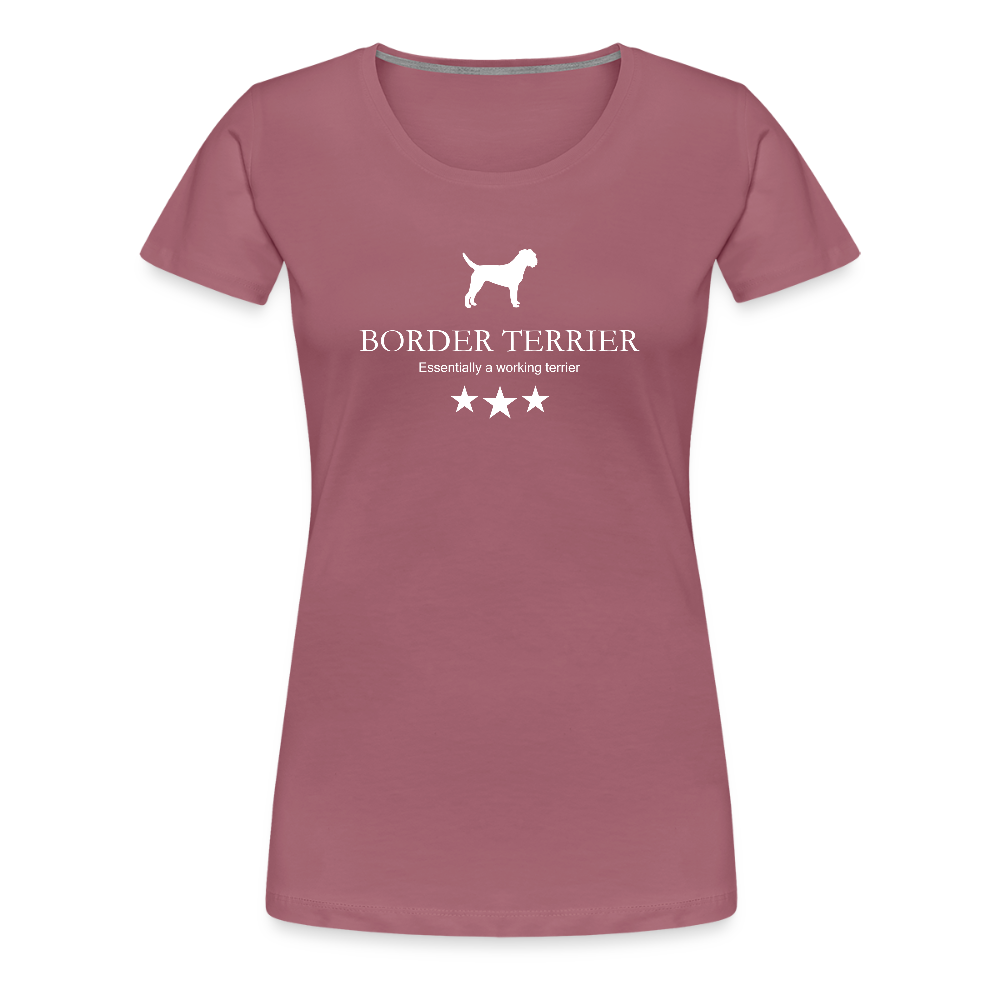 Women’s Premium T-Shirt - Border Terrier - Essentially a working terrier... - Malve