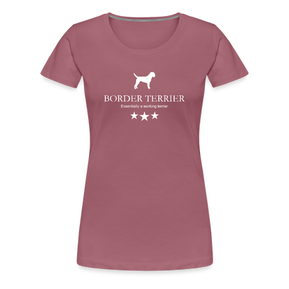 Women’s Premium T-Shirt - Border Terrier - Essentially a working terrier... - Malve