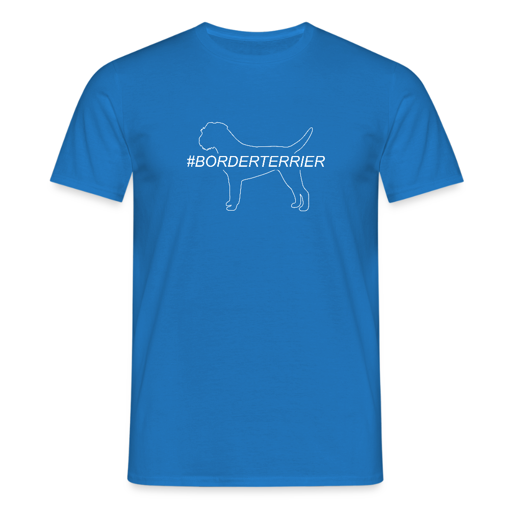 Border Terrier - Hashtag | Männer T-Shirt - Royalblau