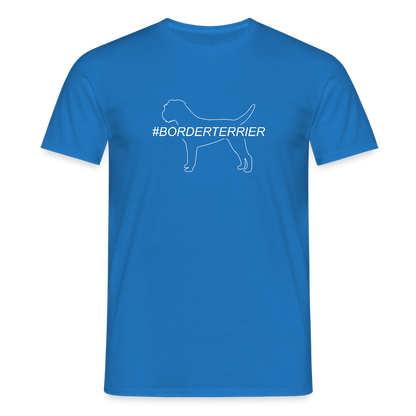 Border Terrier - Hashtag | Männer T-Shirt - Royalblau