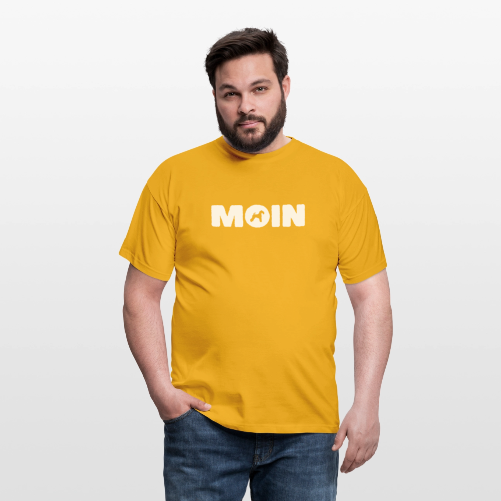 Kerry Blue Terrier - Moin | Männer T-Shirt - Gelb