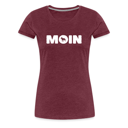 Women’s Premium T-Shirt - American Staffordshire Terrier - Moin - Bordeauxrot meliert