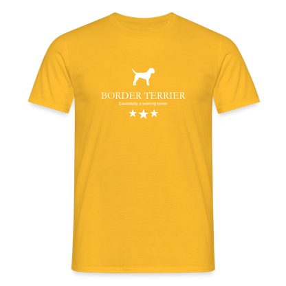 Border Terrier - Essentially a working terrier... | Männer T-Shirt - Gelb