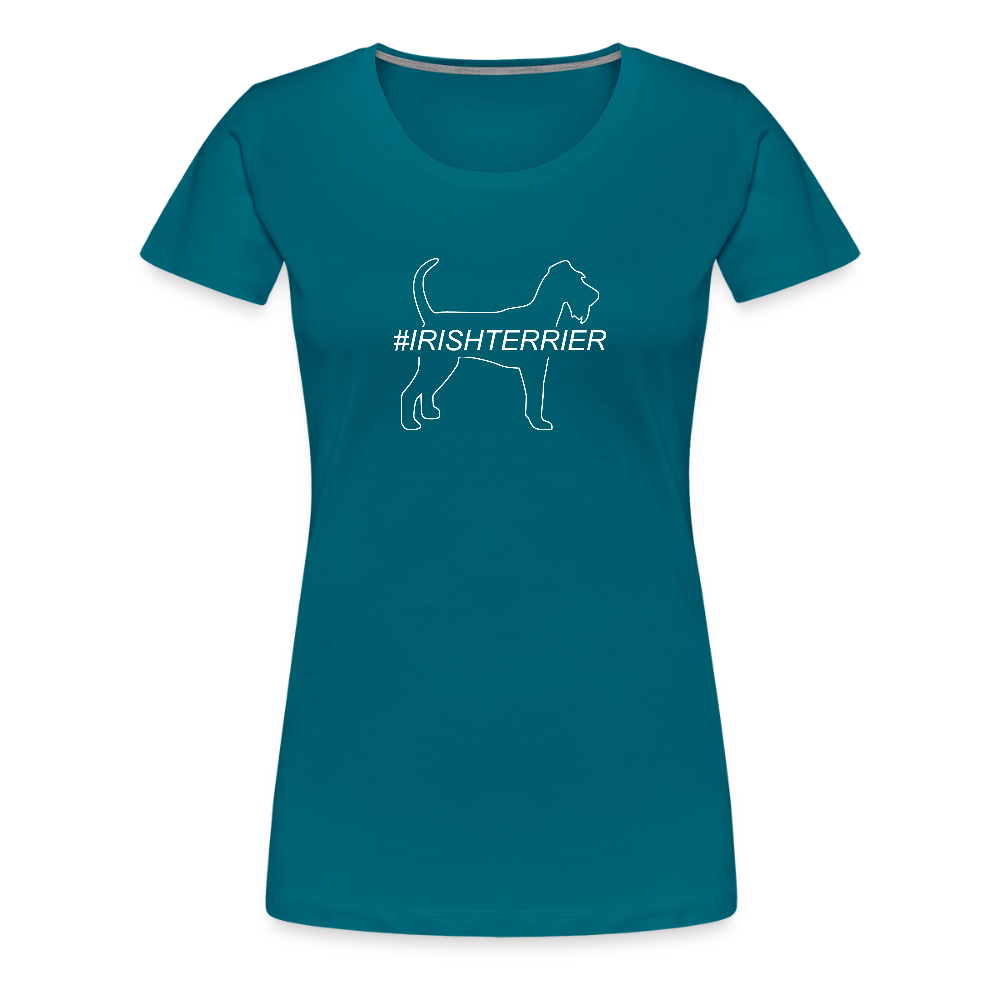 Women’s Premium T-Shirt - Irish Terrier - Hashtag - Divablau