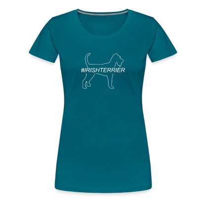 Women’s Premium T-Shirt - Irish Terrier - Hashtag - Divablau
