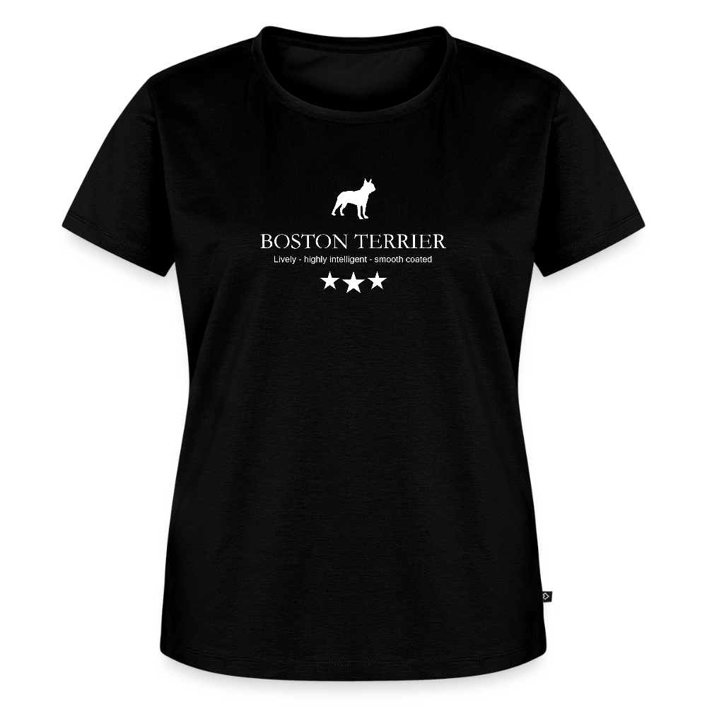 Women’s Premium T-Shirt - Boston Terrier - Lively, highly intelligent, smooth coated... - Schwarz