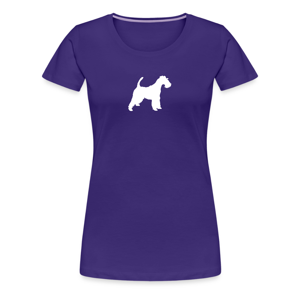 Foxterrier-Silhouette | Women’s Premium T-Shirt - Lila