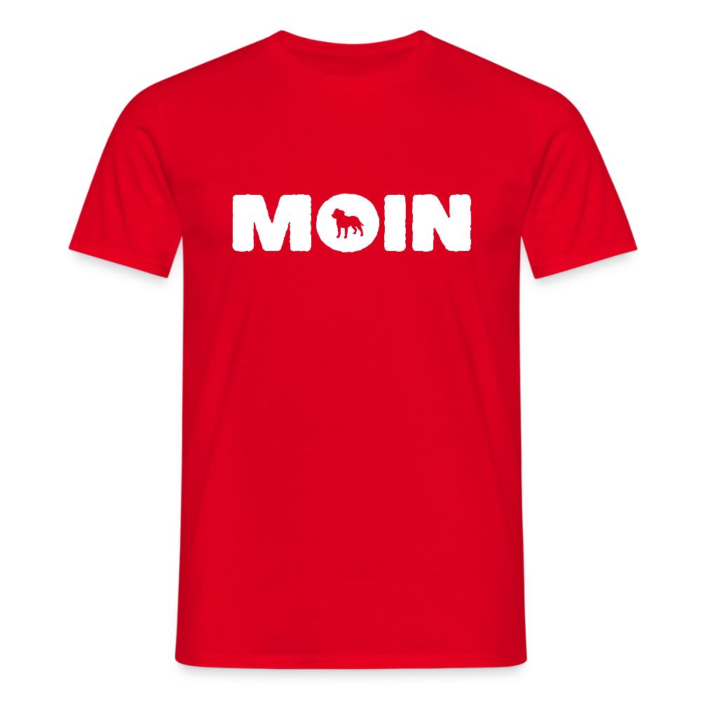Staffordshire Bull Terrier - Moin | Männer T-Shirt - Rot