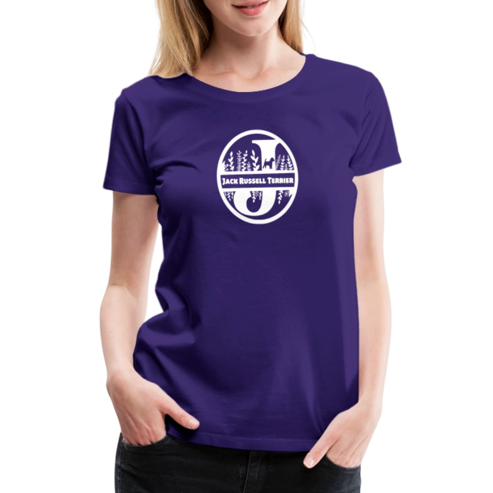 Women’s Premium T-Shirt - Jack Russell Terrier - Monogramm - Lila