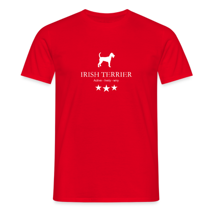 Männer Premium T-Shirt - Irish Terrier - Active, lively, wiry... - Rot