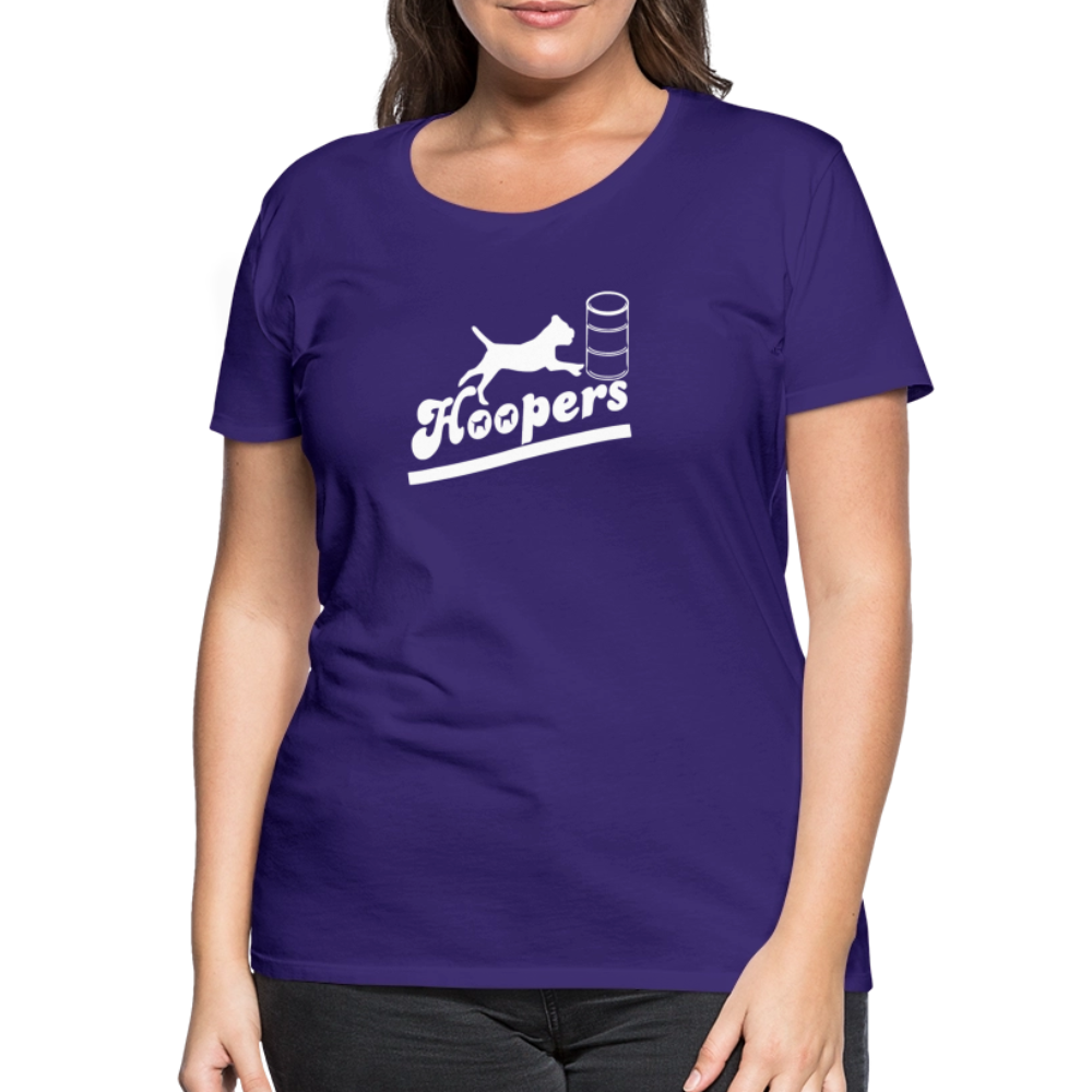 Women’s Premium T-Shirt - Hoopers mit Border Terrier - Lila