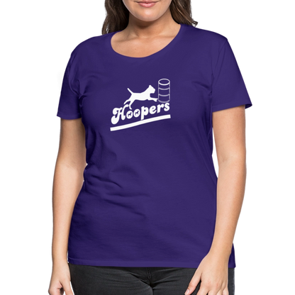 Women’s Premium T-Shirt - Hoopers mit Border Terrier - Lila