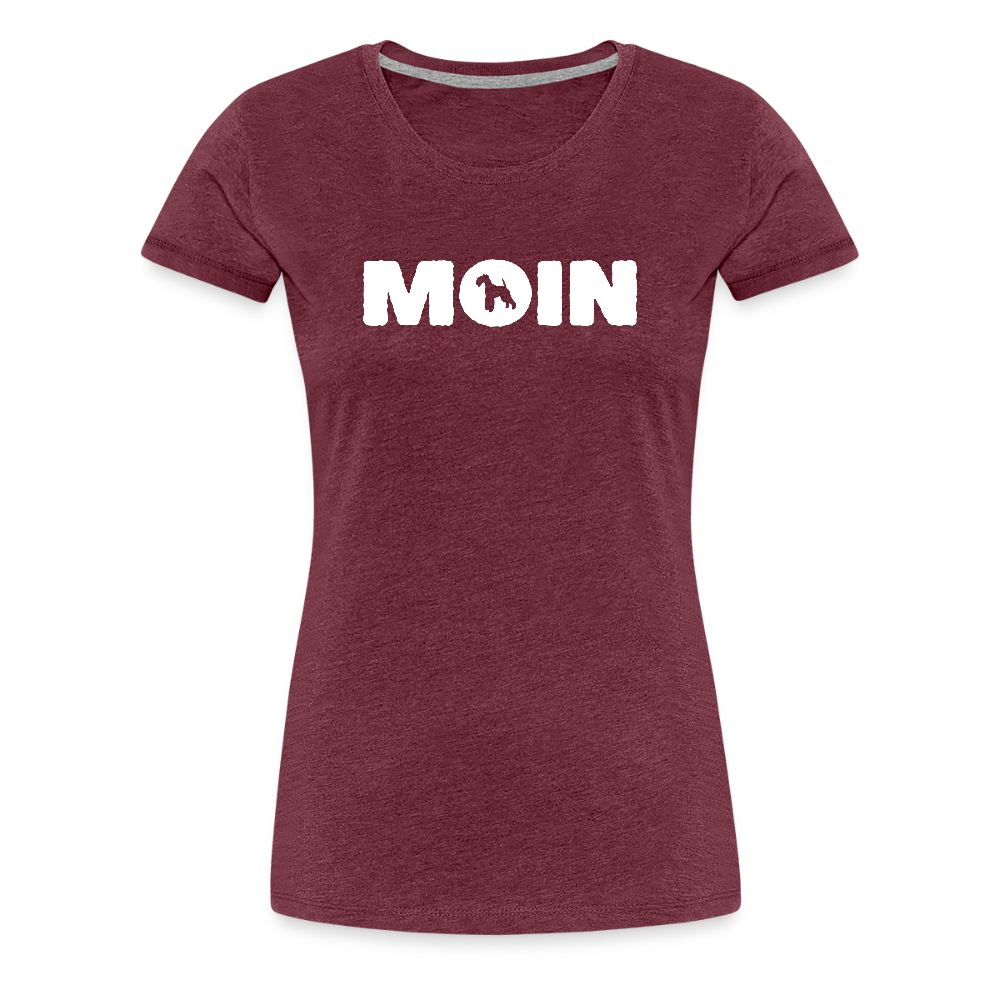 Women’s Premium T-Shirt - Lakeland Terrier - Moin - Bordeauxrot meliert