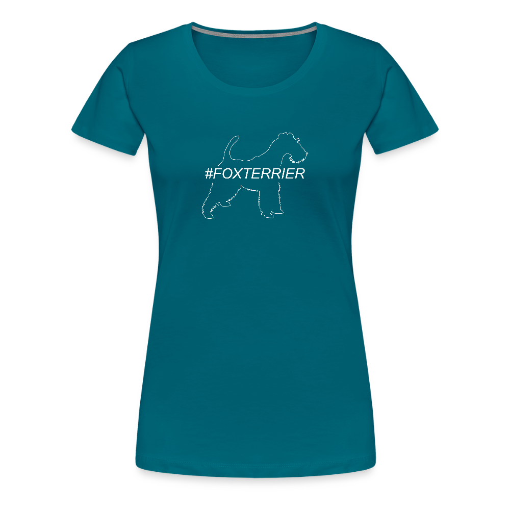 Women’s Premium T-Shirt - Foxterrier - Hashtag - Divablau