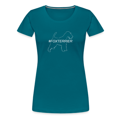 Women’s Premium T-Shirt - Foxterrier - Hashtag - Divablau