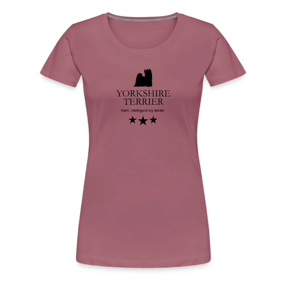 Women’s Premium T-Shirt - Yorkshire Terrier - Alert, intelligent toy terrier... - Malve