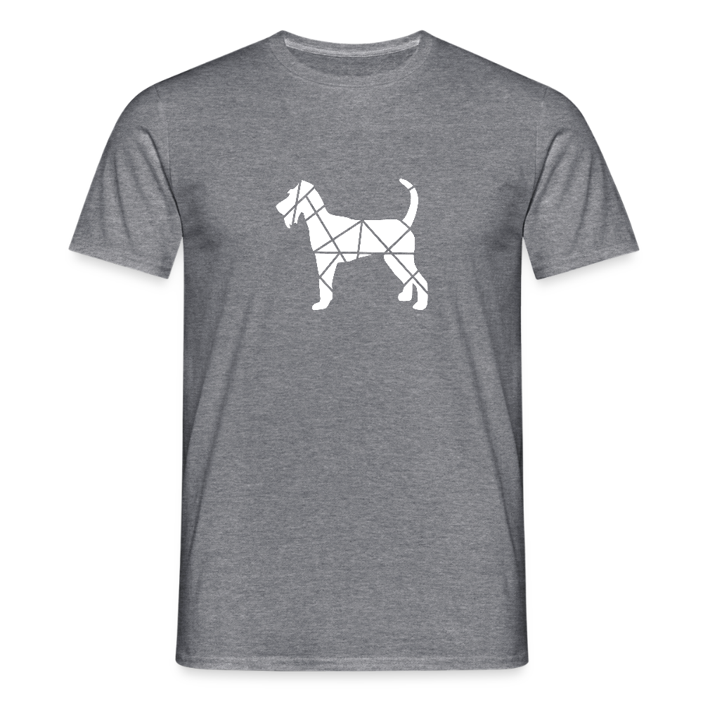 Irish Terrier geometrisch | Männer T-Shirt - Graphit meliert