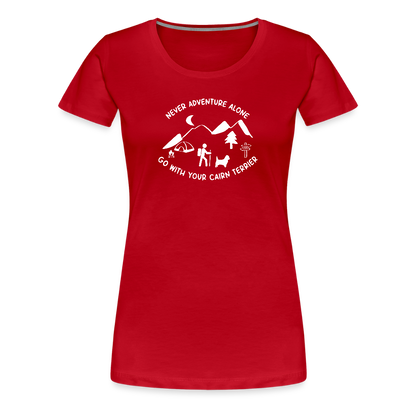 Women’s Premium T-Shirt - Cairn Terrier - Abenteuer - Rot