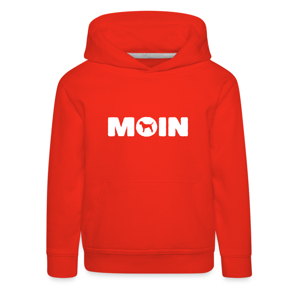 Kinder Premium Hoodie - Border Terrier - Moin - Rot