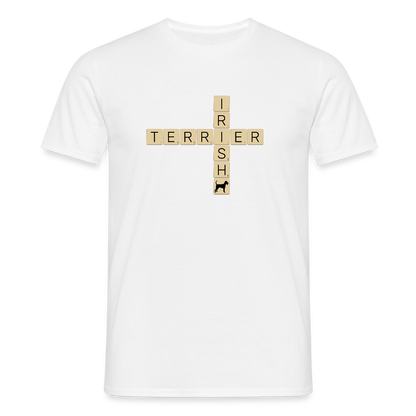 Irish Terrier - Scrabble | Männer T-Shirt - Weiß