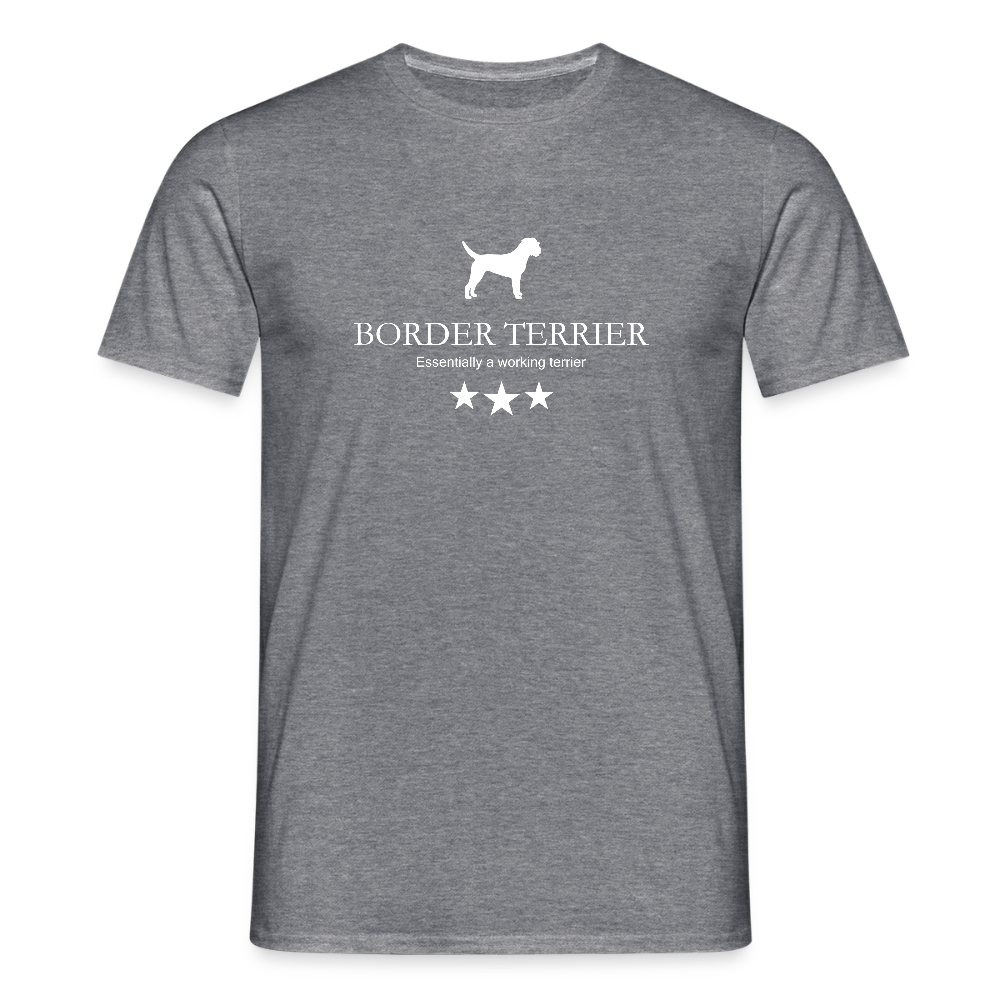 Border Terrier - Essentially a working terrier... | Männer T-Shirt - Graphit meliert