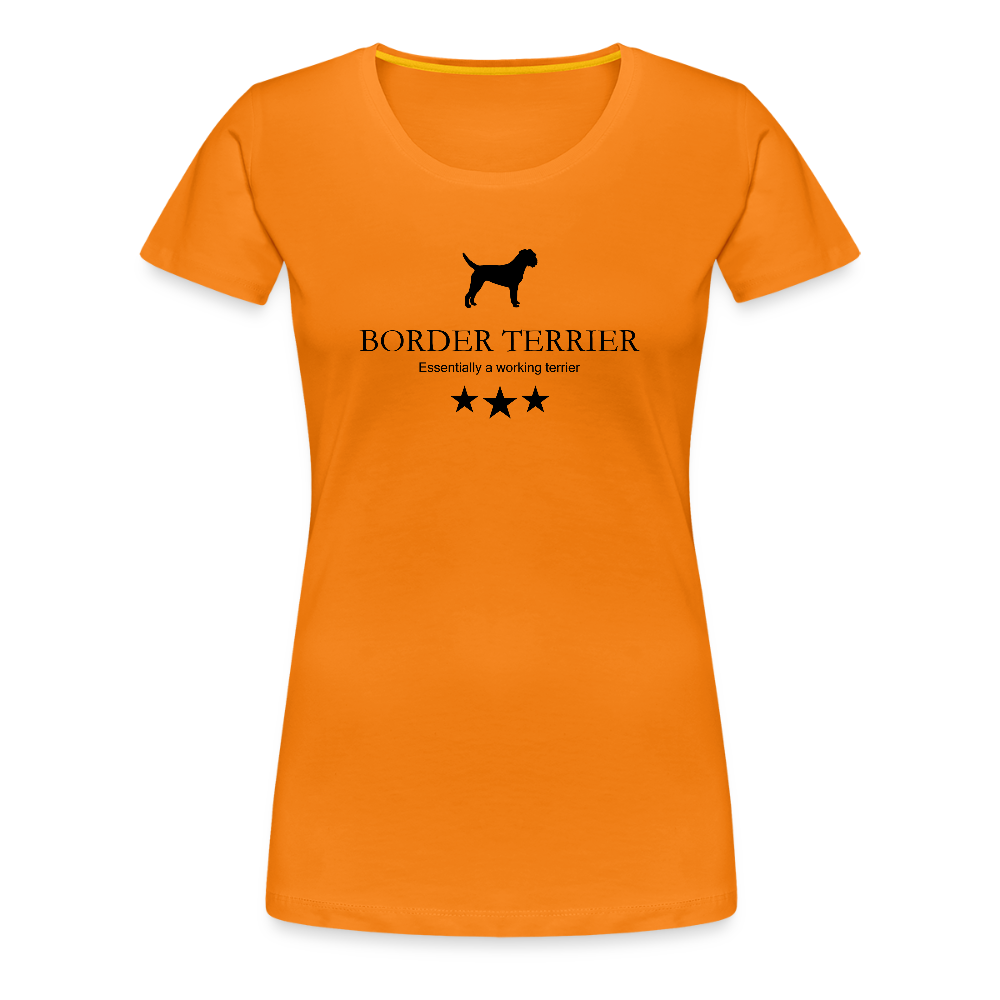 Women’s Premium T-Shirt - Border Terrier - Essentially a working terrier... - Orange