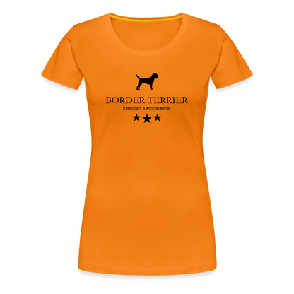 Women’s Premium T-Shirt - Border Terrier - Essentially a working terrier... - Orange