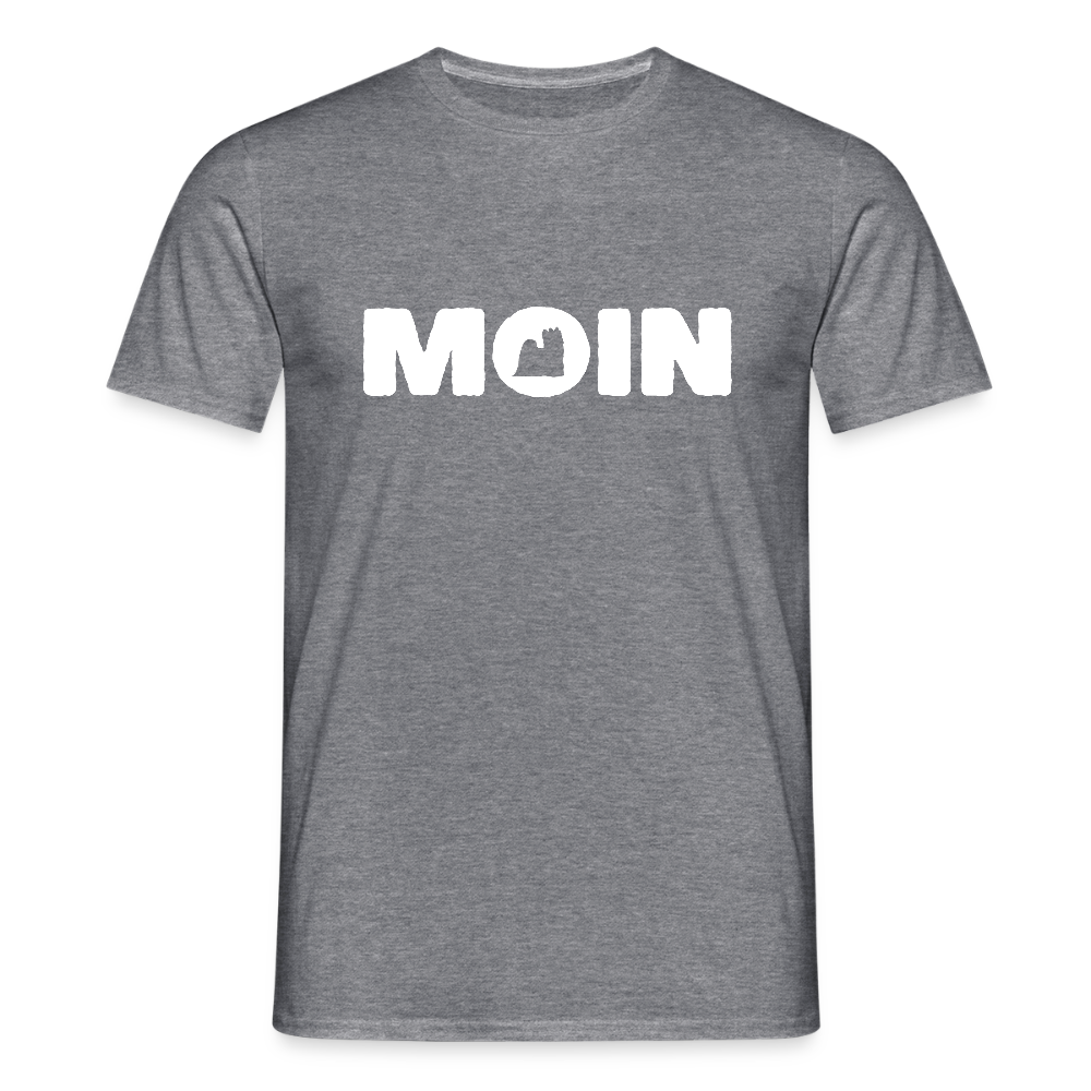 Yorkshire Terrier - Moin | Männer T-Shirt - Graphit meliert
