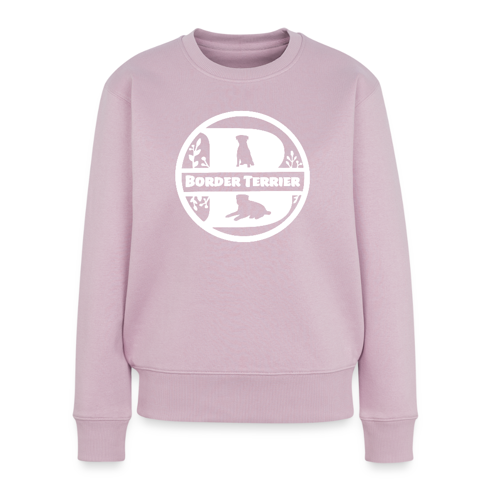 Frauen Premium Pullover - Border Terrier - Monogramm - Altrosa