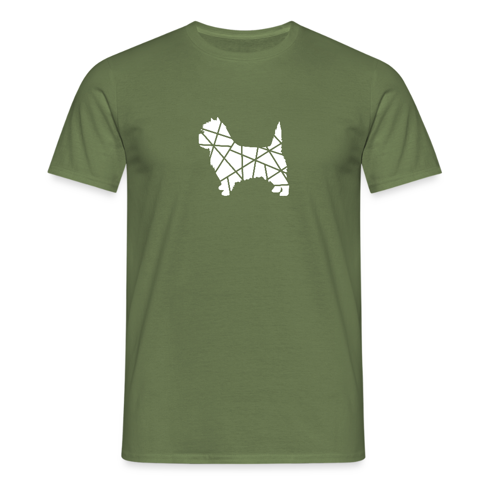 Cairn Terrier geometrisch | Männer T-Shirt - Militärgrün