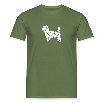 Cairn Terrier geometrisch | Männer T-Shirt - Militärgrün