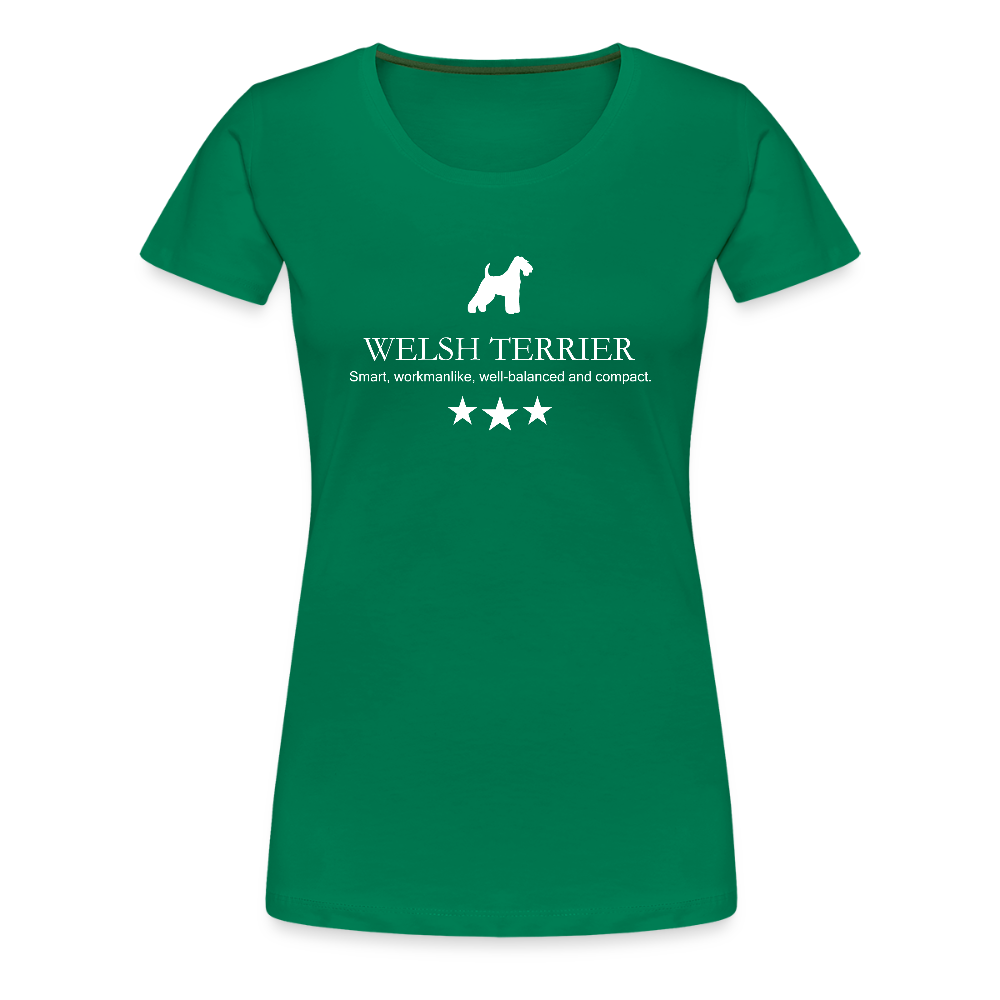 Women’s Premium T-Shirt - Welsh Terrier - Smart, workmanlike, well-balanced and compact... - Kelly Green