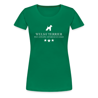 Women’s Premium T-Shirt - Welsh Terrier - Smart, workmanlike, well-balanced and compact... - Kelly Green