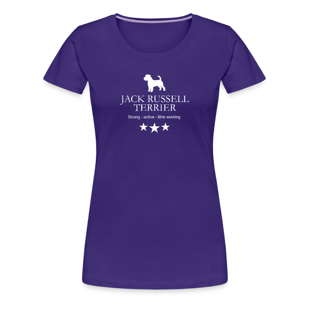 Women’s Premium T-Shirt - Jack Russell Terrier - Strong, active, lithe working... - Lila
