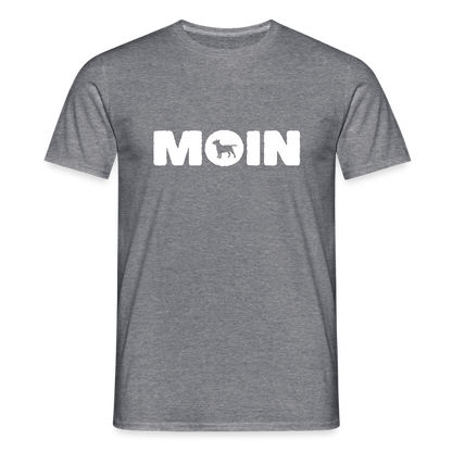 Bull Terrier - Moin | Männer T-Shirt - Graphit meliert