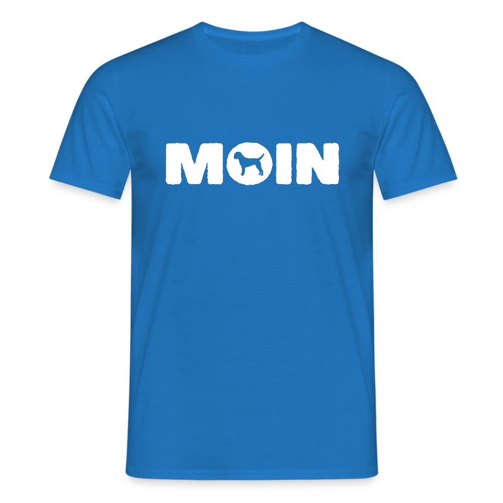 Border Terrier - Moin | Männer T-Shirt - Royalblau