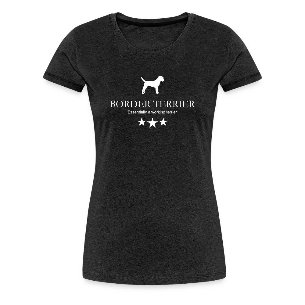 Women’s Premium T-Shirt - Border Terrier - Essentially a working terrier... - Anthrazit