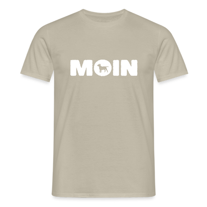 Bull Terrier - Moin | Männer T-Shirt - Sandbeige