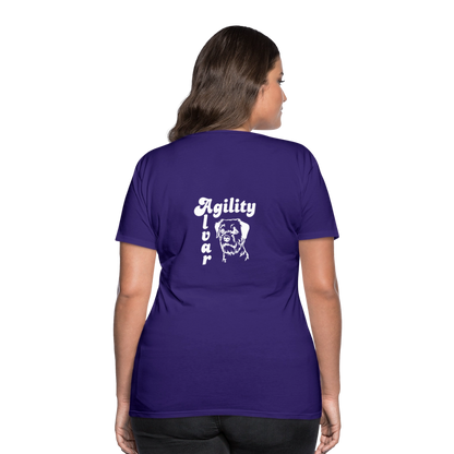 Border Terrier Agility | Women’s Premium T-Shirt - Lila
