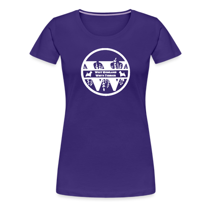 Women’s Premium T-Shirt - West Highland White Terrier - Monogramm - Lila