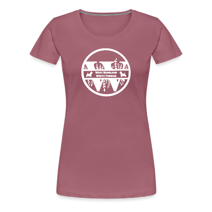 Women’s Premium T-Shirt - West Highland White Terrier - Monogramm - Malve